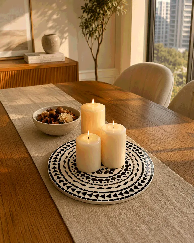 Mirror Mosaic Decor Tray