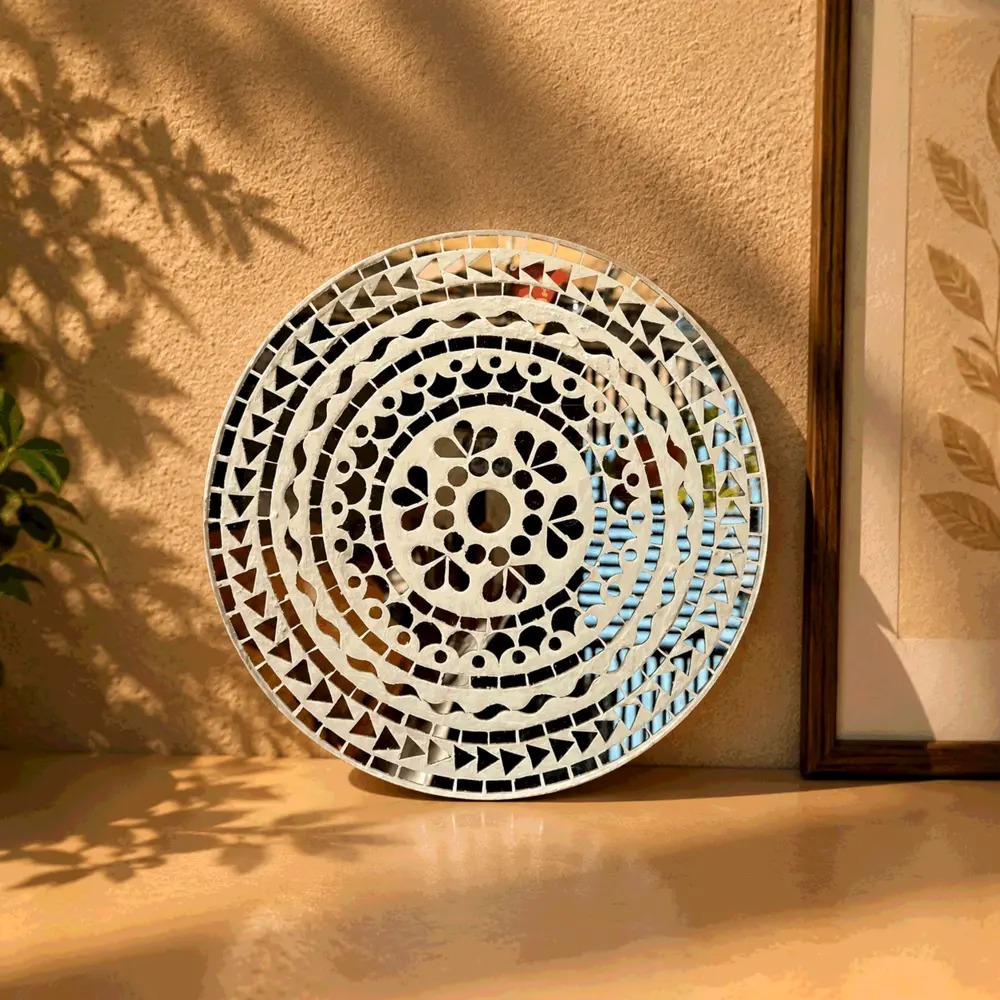 Mirror Mosaic Frame 9 Inch